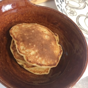 離乳食☆おやつに！ヨーグルトバナナパンケーキ